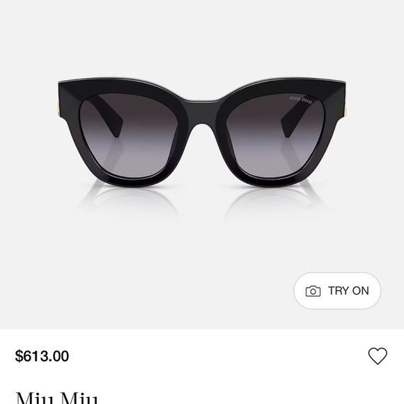 Miu Miu Sunglasses from Sunglass Hut (Portugal, September 2024) + receipt - Picture 2 of 7